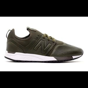 Womens olive green New Balance shoes